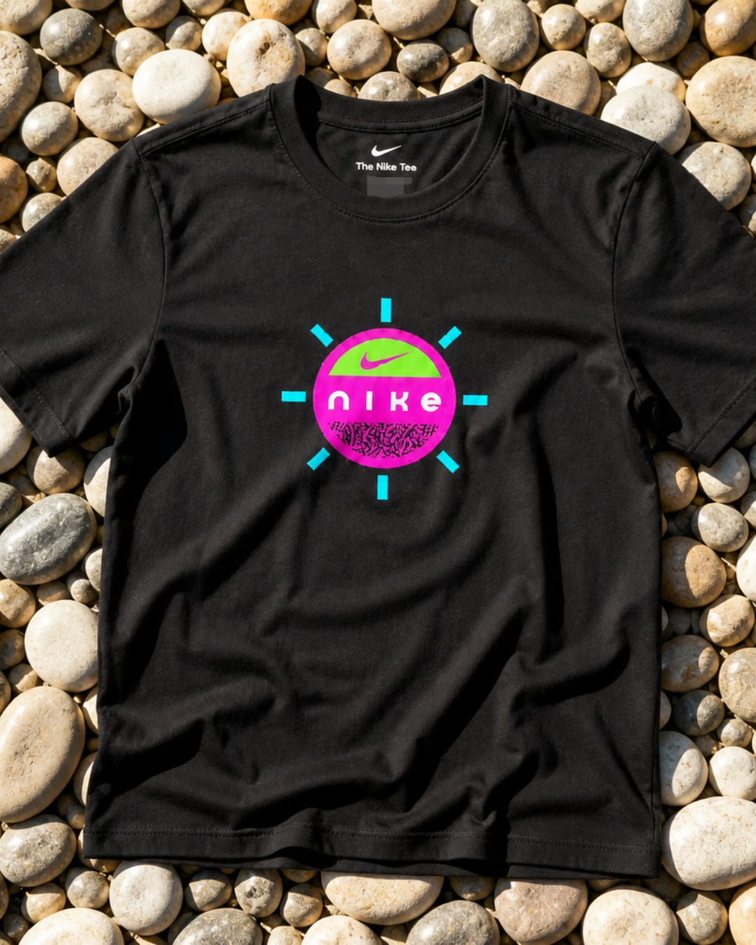 Nike Black Neon Circle Graphic Tee