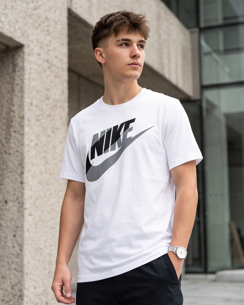 Nike Oversized Futura Logo Tee