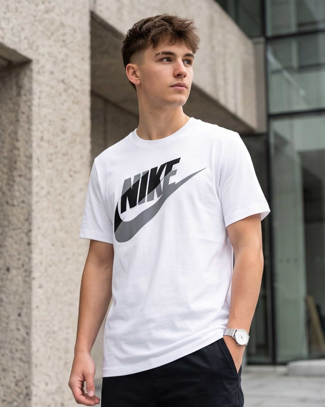 Nike Oversized Futura Logo Tee