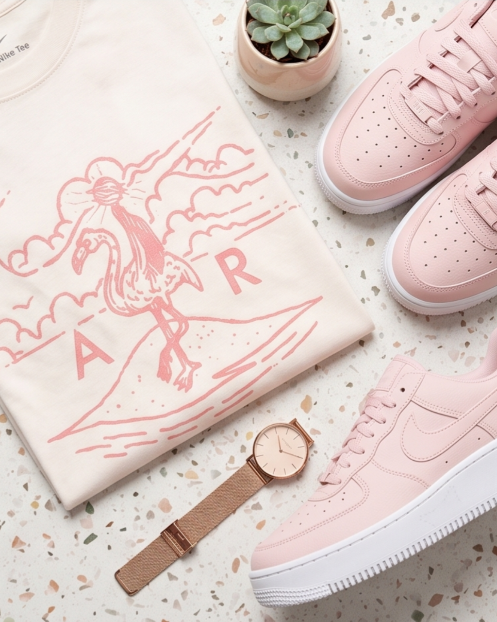 Nike Cream Flamingo Air Graphic Tee