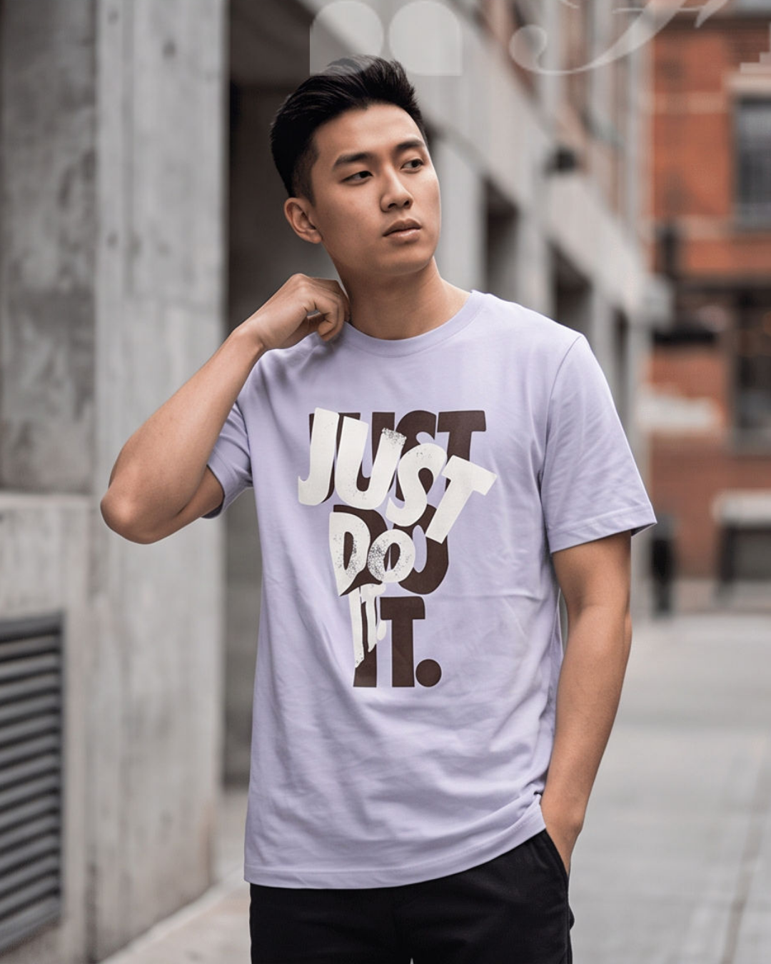 Nike Lilac Layered "Just Do It" Tee