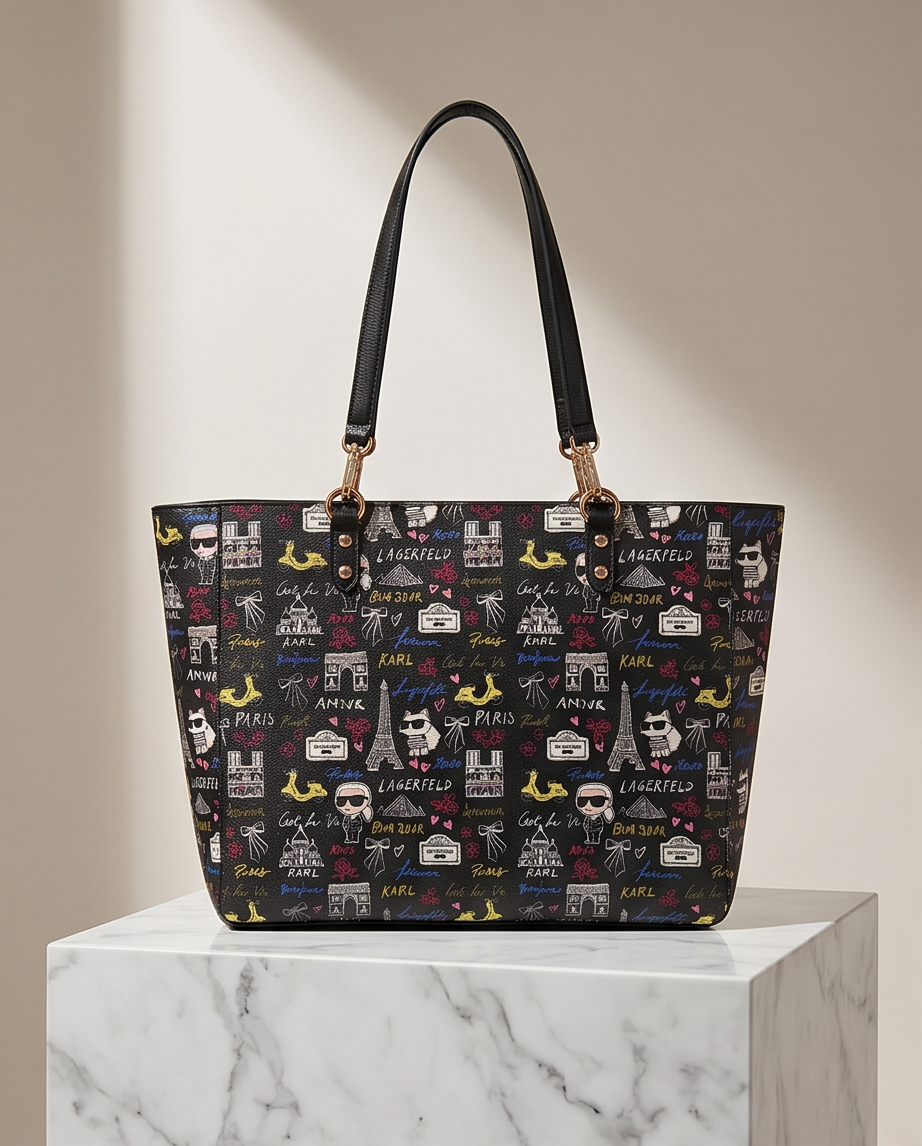 Adele Graffiti Tote by Karl Lagerfeld Paris