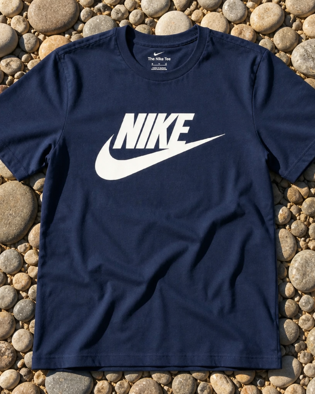 Nike Navy Classic Futura Logo Tee