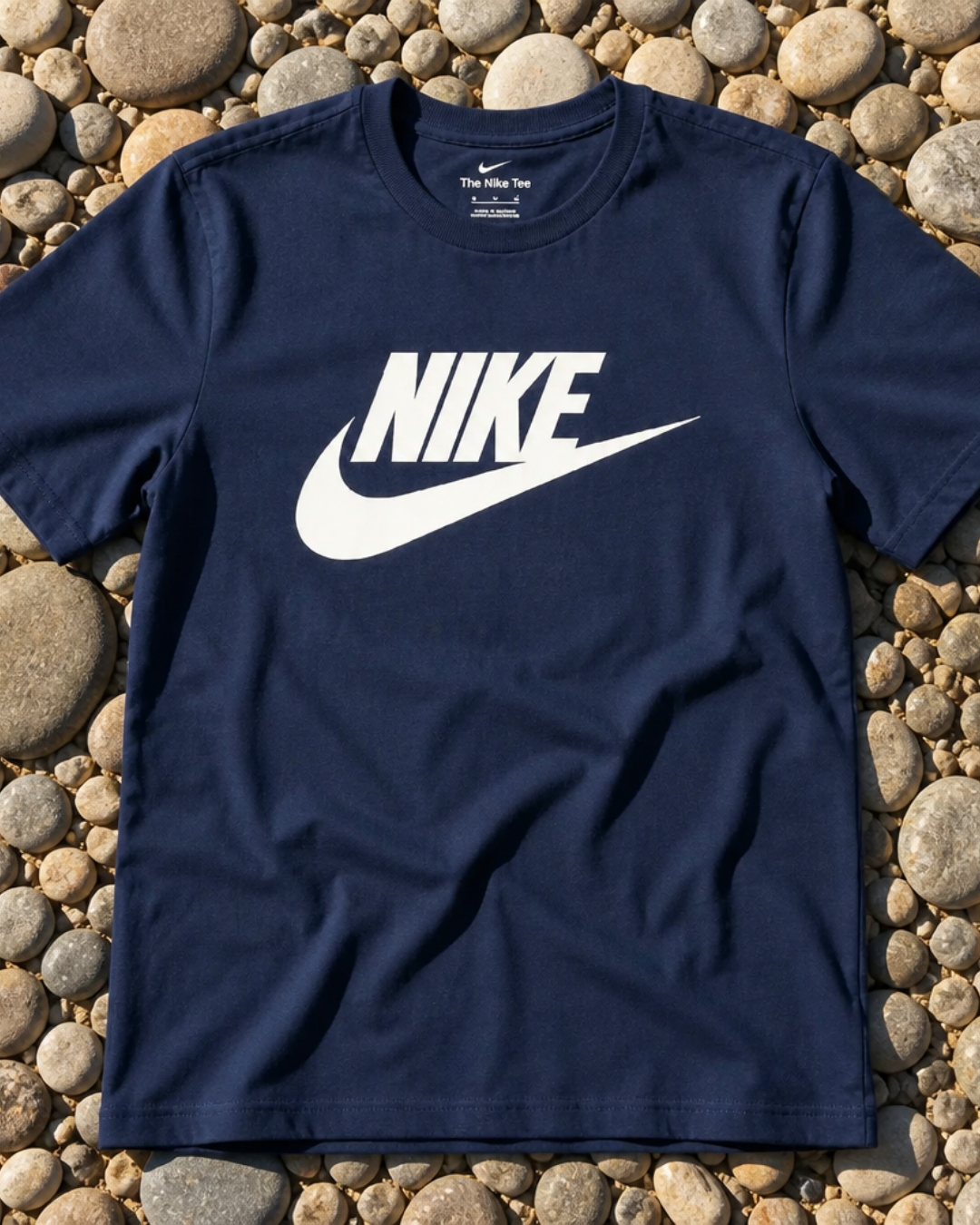 Nike Navy Classic Futura Logo Tee
