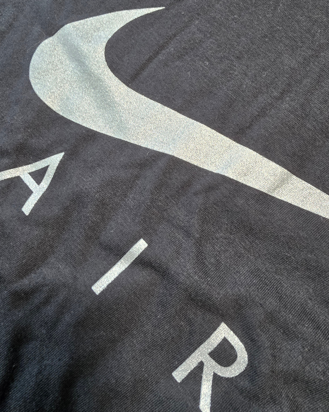 Nike Black Tee with Silver Air Swoosh