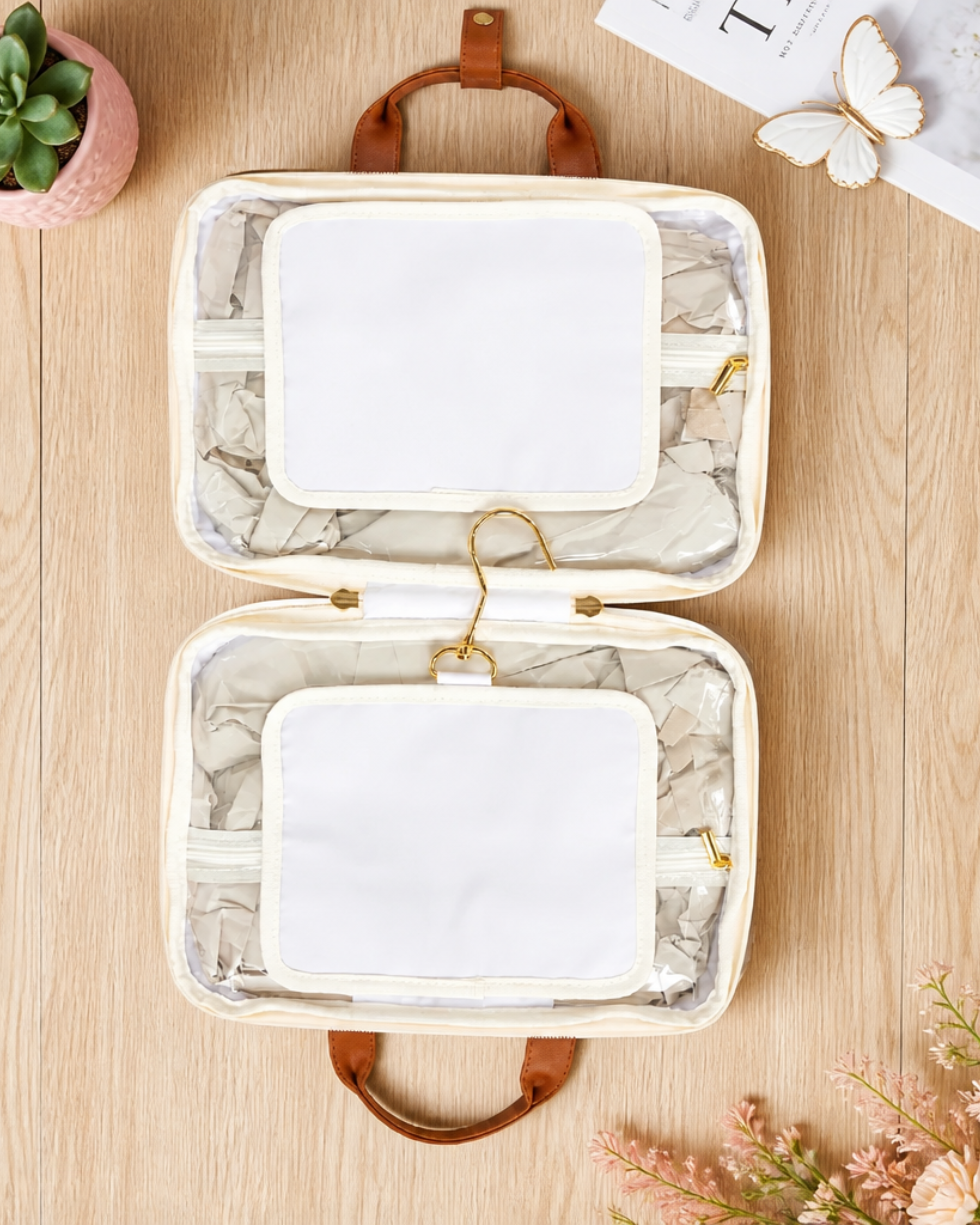 Rachel Zoe Vegan Leather Travel Pouch