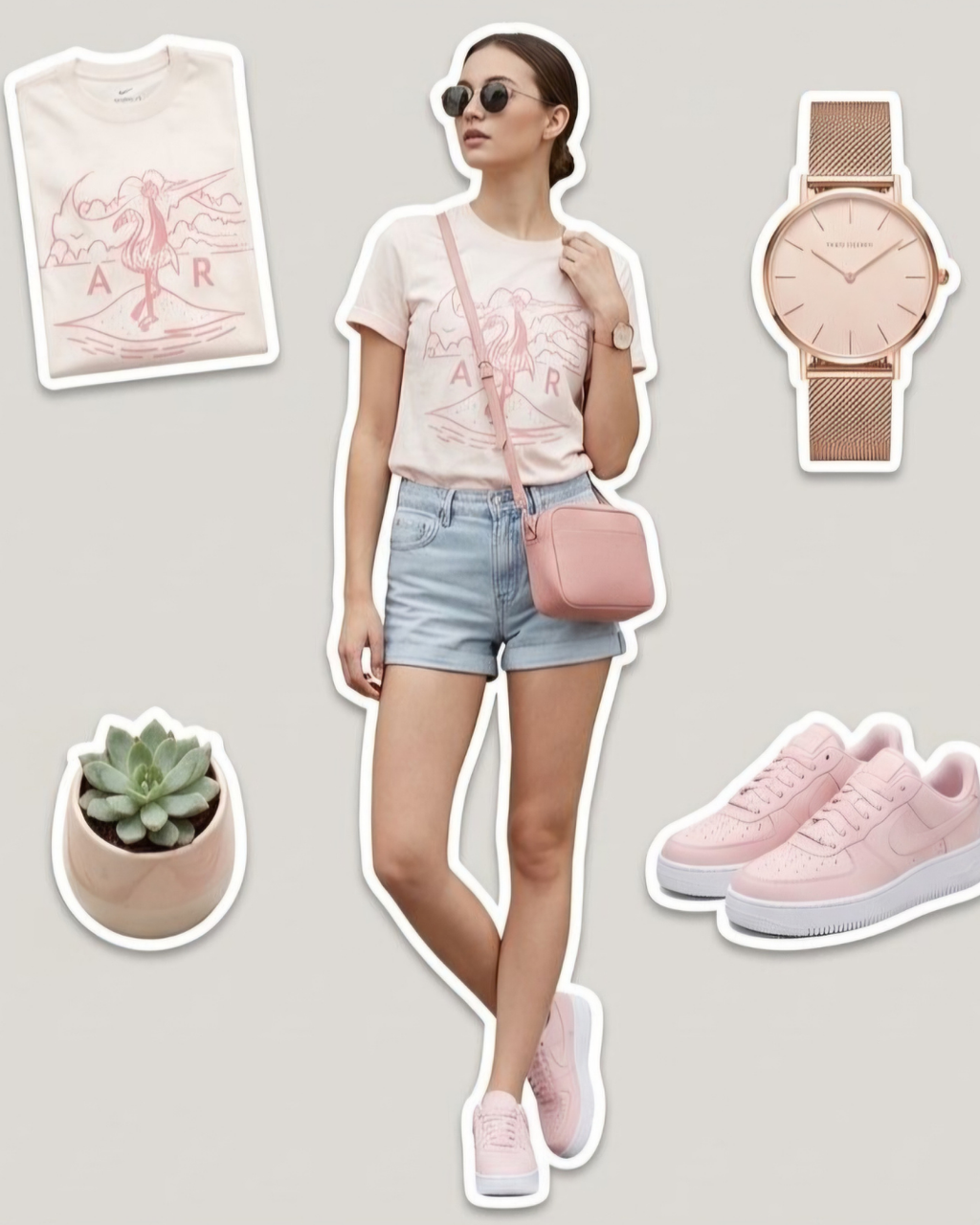 Nike Cream Flamingo Air Graphic Tee