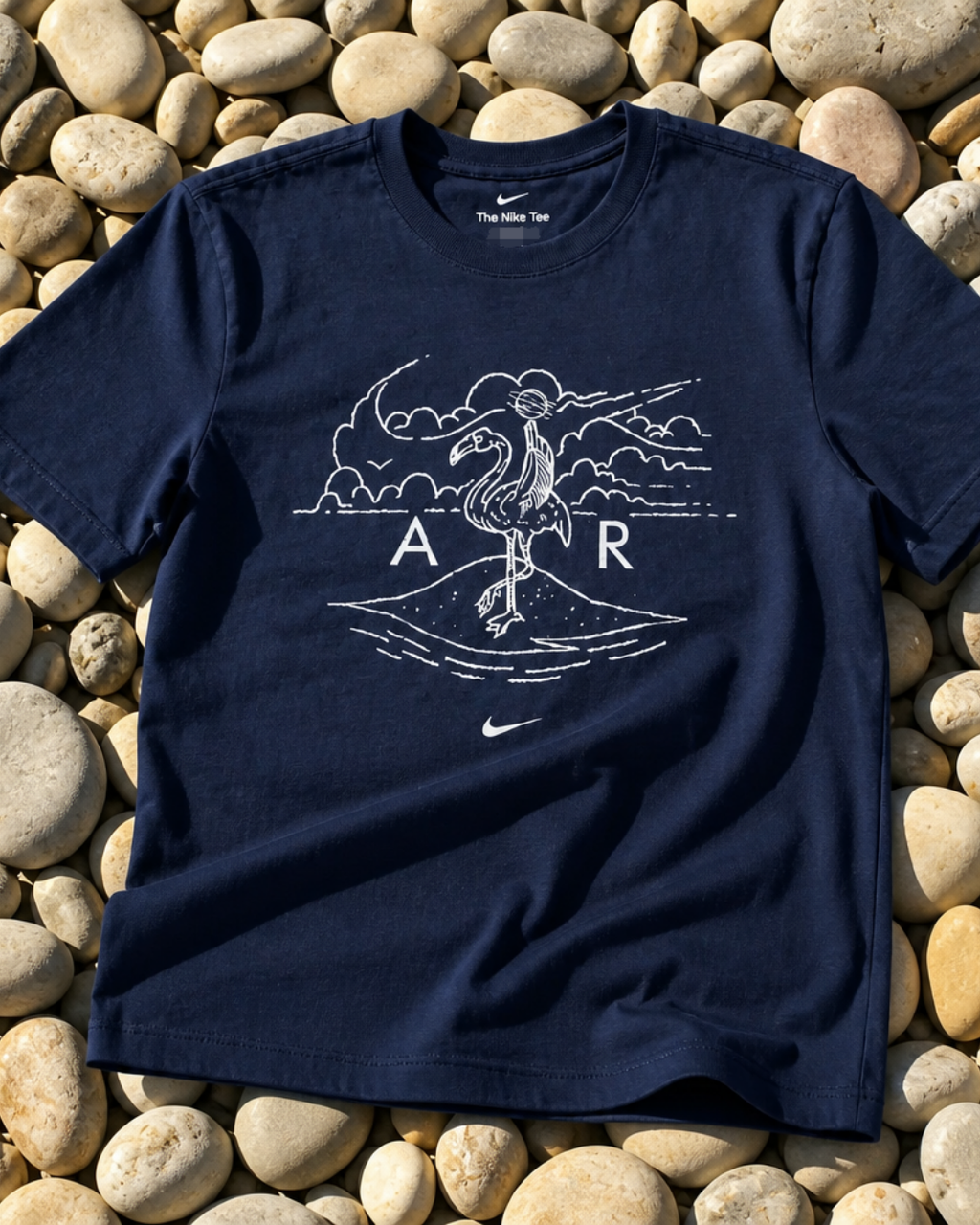 Nike Navy Flamingo Air Graphic Tee