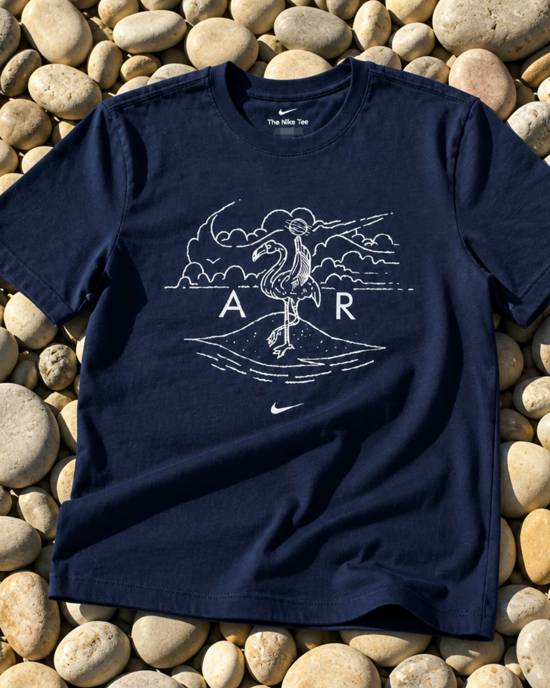Nike Navy Flamingo Air Graphic Tee