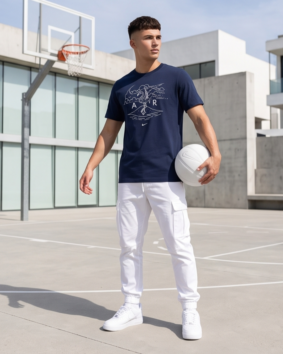 Nike Navy Flamingo Air Graphic Tee