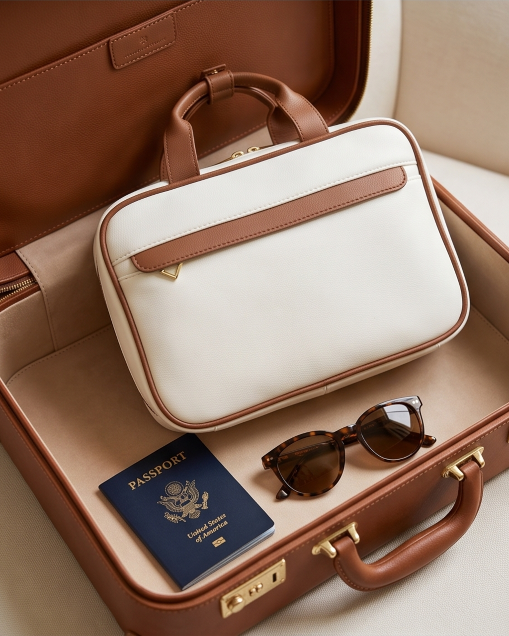 Rachel Zoe Vegan Leather Travel Pouch
