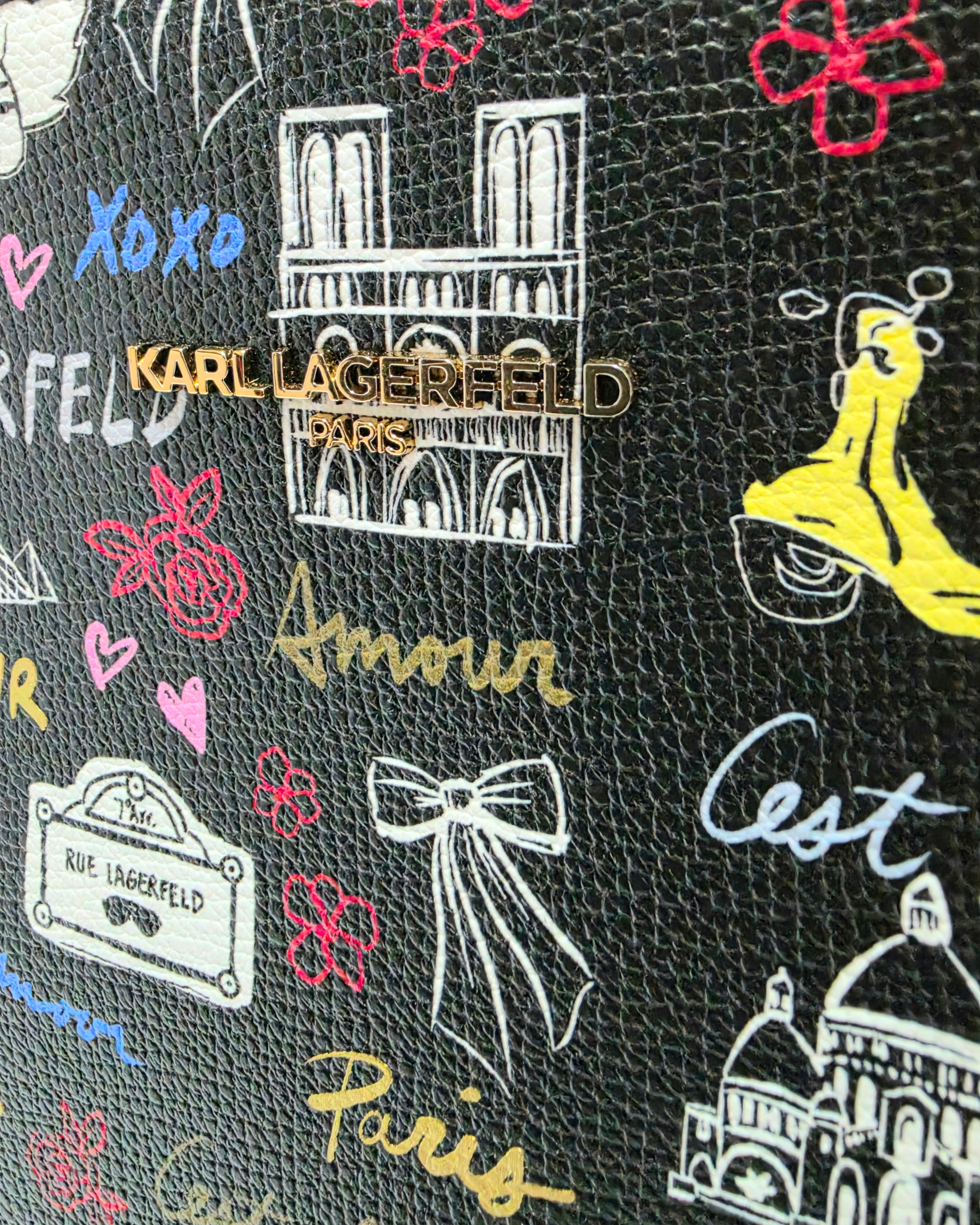 Adele Graffiti Tote by Karl Lagerfeld Paris